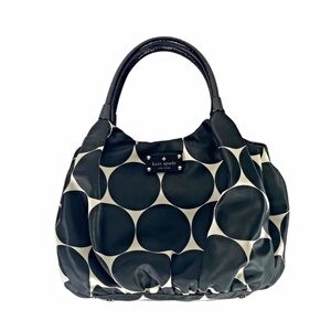 Kate Spade Black and Cream Polka Dot Shoulder Bag